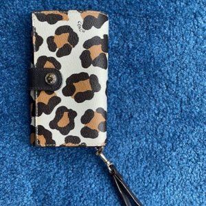 Leopard Coach Wallet Wristlet